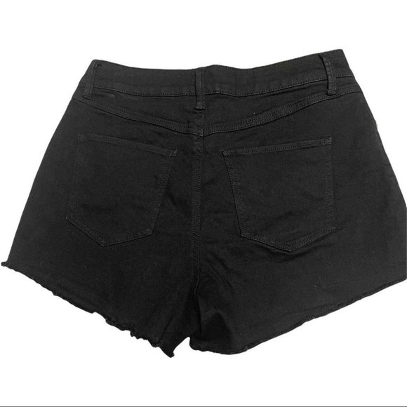 Rewash Black Button Fly Super High Rise‎ Jean Shorts Size 7/28 NWOT - Picture 8 of 11